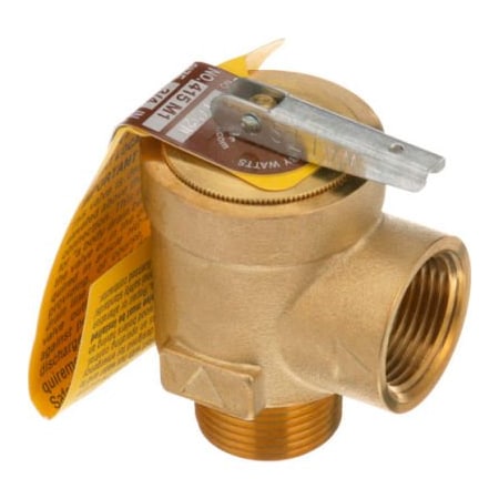 Allpoints Allpoints 56-1354 15 PSI Bronze Steam Safety Relief Valve - 3/4" NPT, 450 lb./Hour 561354